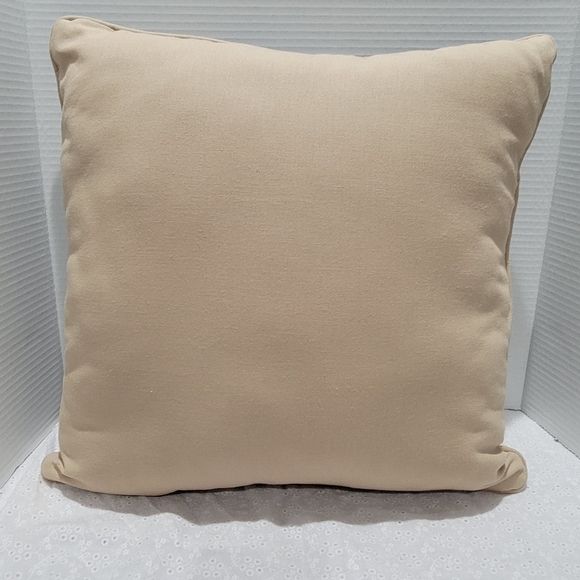 Needlepoint Peaceful Cottage Spring scenery Decorative Pillow square - Picture 3 of 12